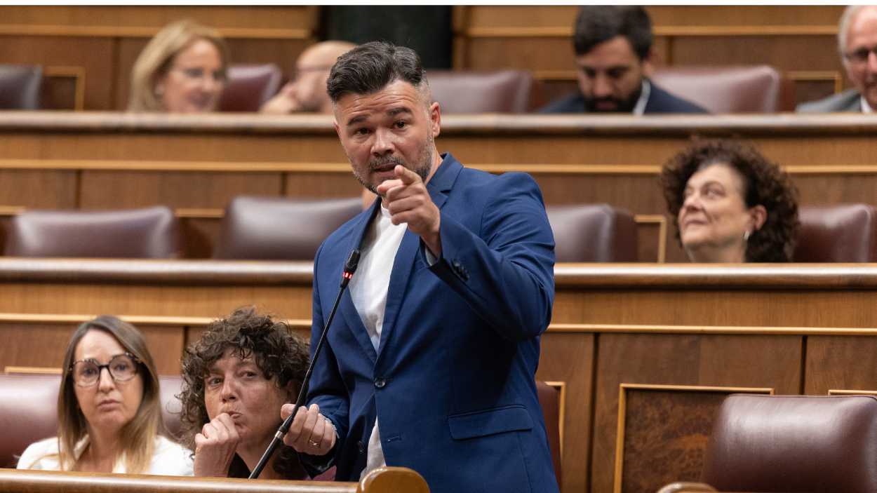 El portavoz de ERC, Gabriel Rufián. EP El portavoz de ERC, Gabriel Rufián. EP