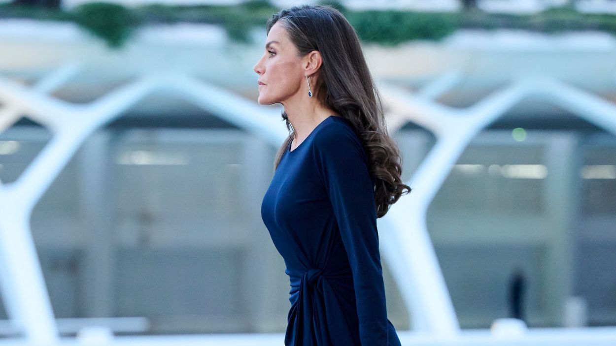 La Reina Letizia en el homenaje de Estado.