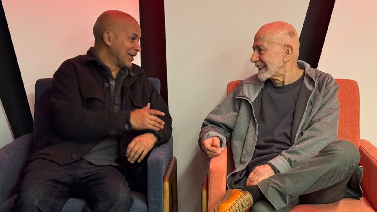 Edgar Borges y Hugo Mújica durante la entrevista Edgar Borges y Hugo Mújica durante la entrevista