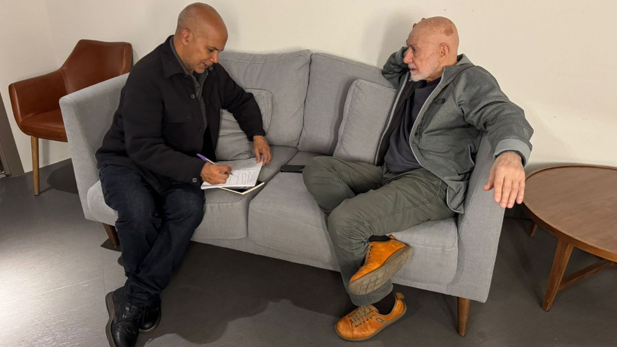 Edgar Borges y Hugo Mújica en un momento de la entrevista Edgar Borges y Hugo Mújica en un momento de la entrevista