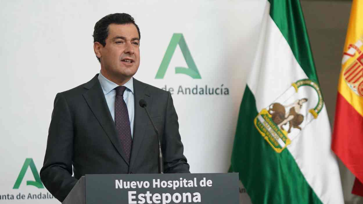 Moreno Bonilla en la inauguración del Hospital de Estepona en 2021. EP