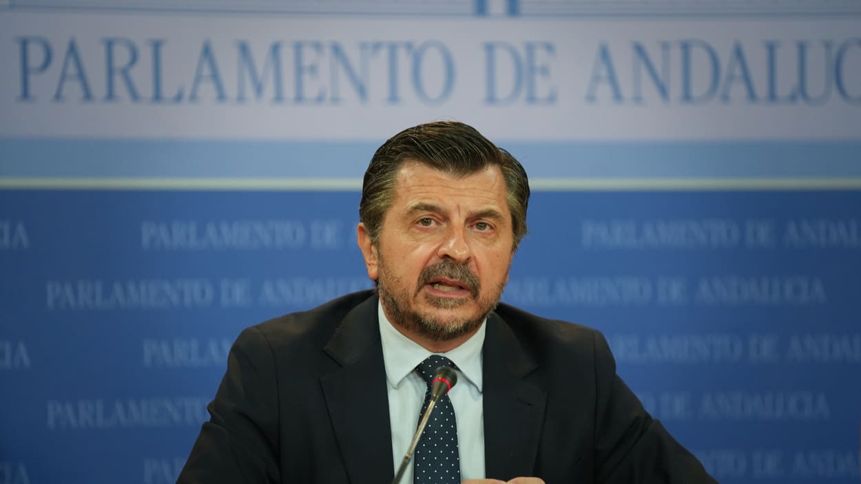 El portavoz del PP-A en el Parlamento andaluz, Toni Martín. EP. El portavoz del PP-A en el Parlamento andaluz, Toni Martín. EP.