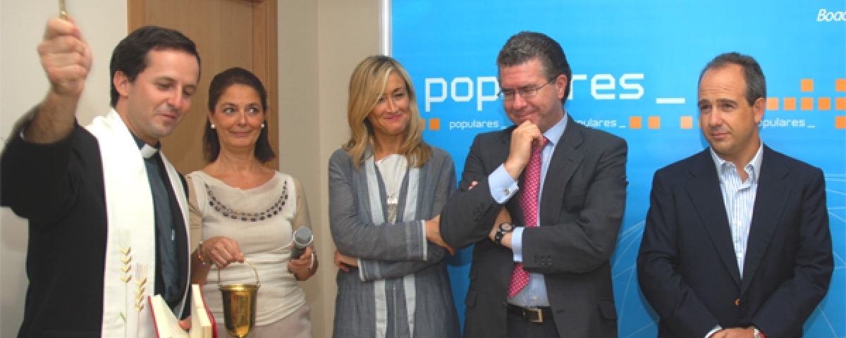 Cifuentes y Granados en la inauguración de la sede del PP en Boadilla, epicentro de la Púnica y la Gürtel