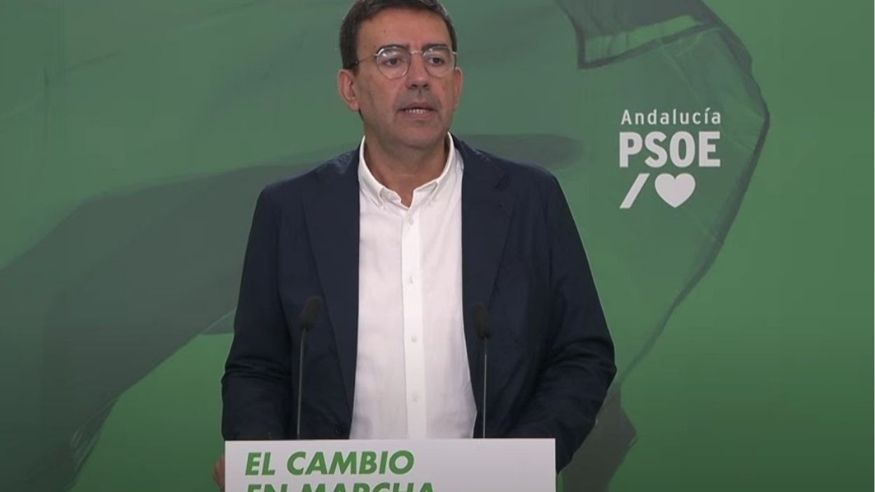 El portavoz de Presidencia del PSOE A, Mario Jiménez. EP.