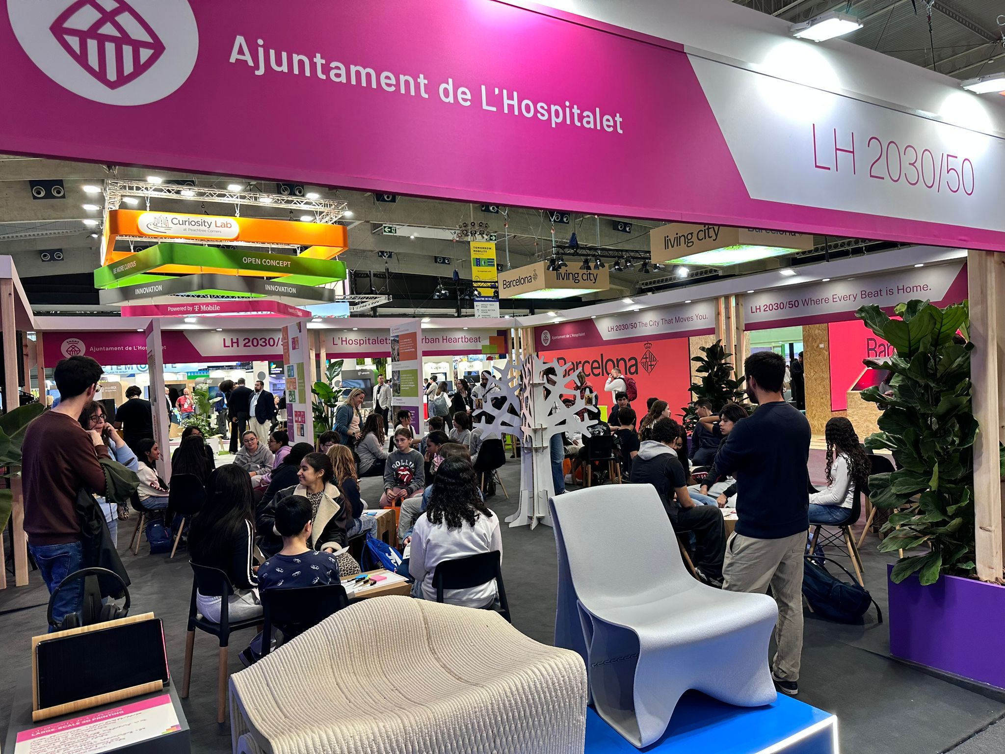 Estand del Ayuntamiento de l'Hospitalet en el Smart City Expo World Congress