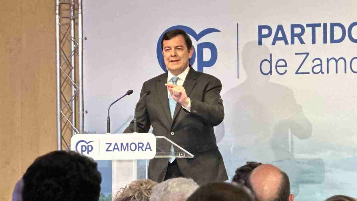 El presidente del PP autonómico y de la Junta de Castilla y León, Alfonso Fernández Mañueco. EP.