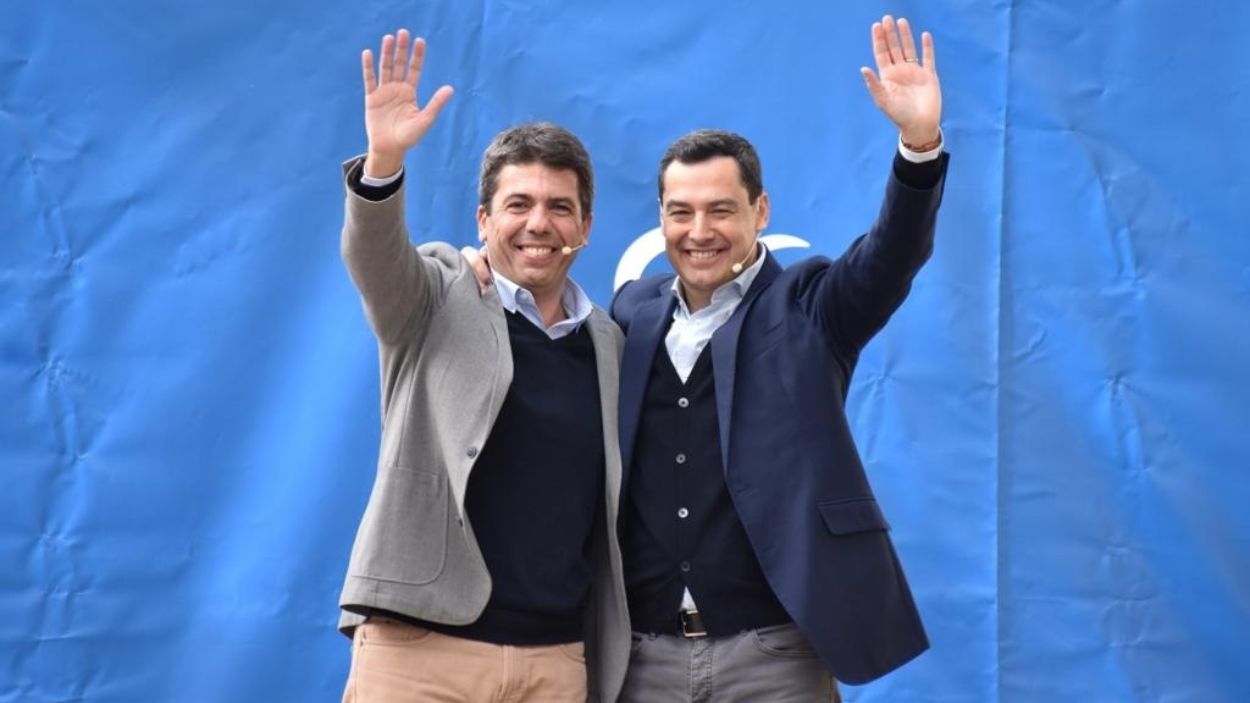 Juanma Moreno Bonilla y Carlos Mazón. EP