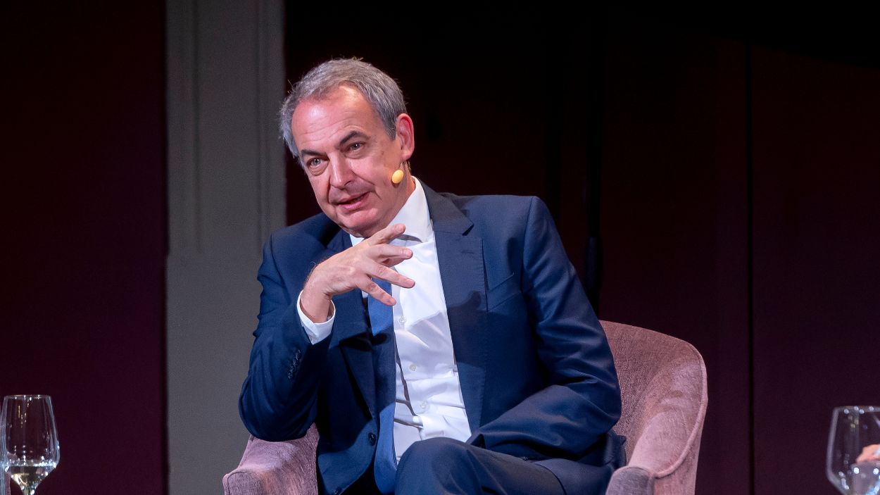 El expresidente del Gobierno José Luis Rodríguez Zapatero participa en ‘Los Desayunos del Ateneo' de Madrid. EP.