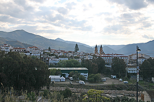 Vista panorámica de Órgiva (Granada).