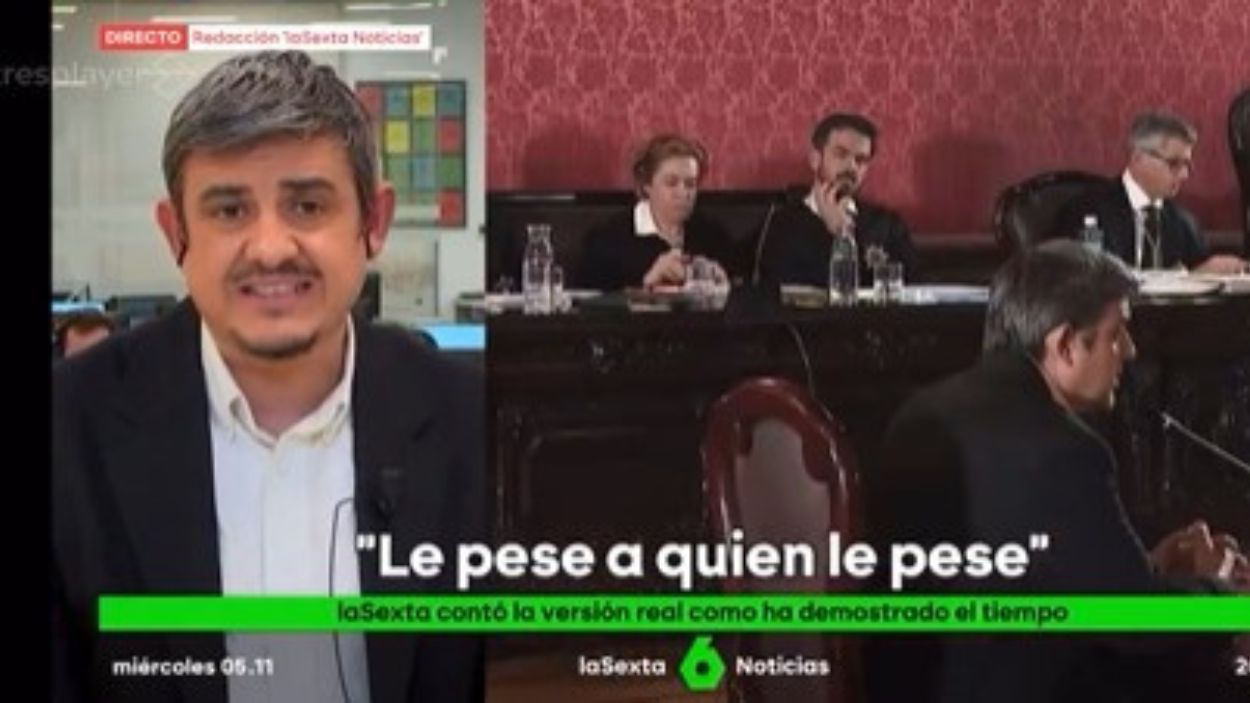 Alfonso Pérez Medina en 'laSexta Noticias'. Atresmedia