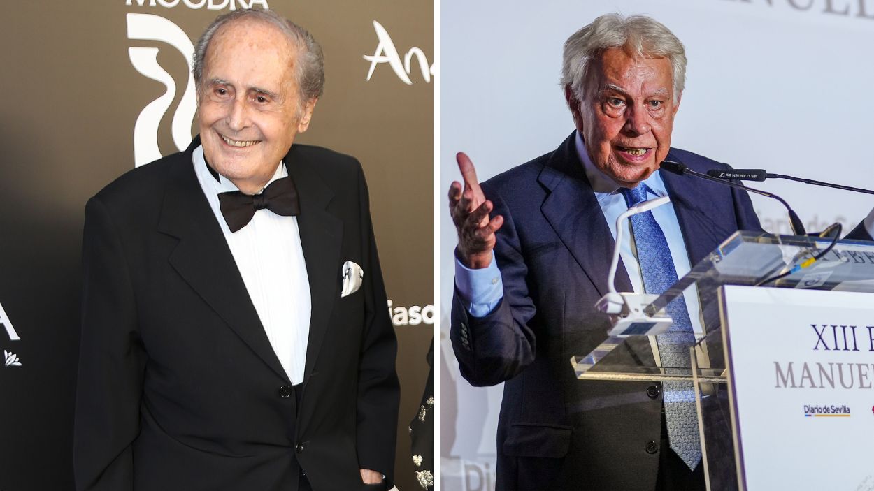 Jaime Peñafiel y Felipe González.