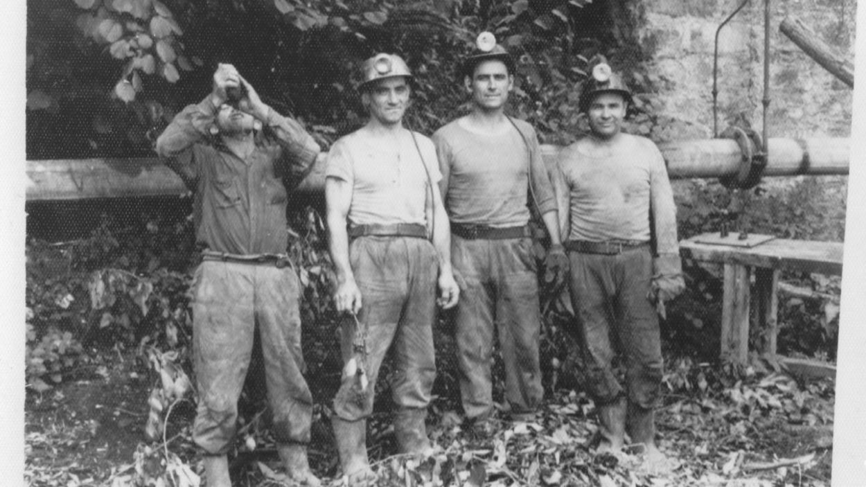 Compañeros del Pozu Carrio. Principado de Asturias. 