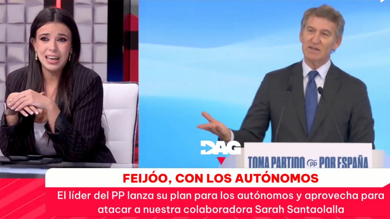 Sarah Santaolalla y Alberto Núñez Feijóo