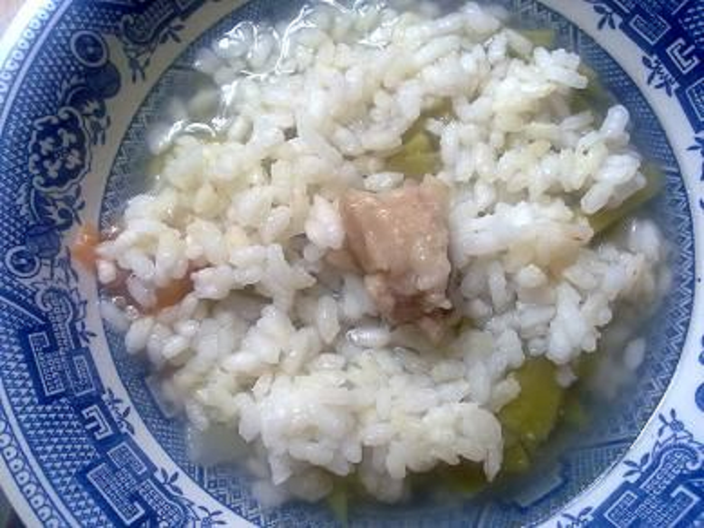 Judías verdes con arroz y tuétano y rape guisado con verduras