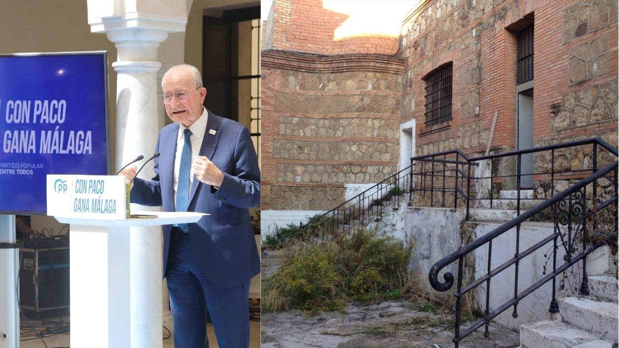 paco delatorre pp Paco de la Torre, alcalde de Málaga (PP), junto a una imagen de la antigua cárcel provincial / EPmalaga humilladero lugardememoria