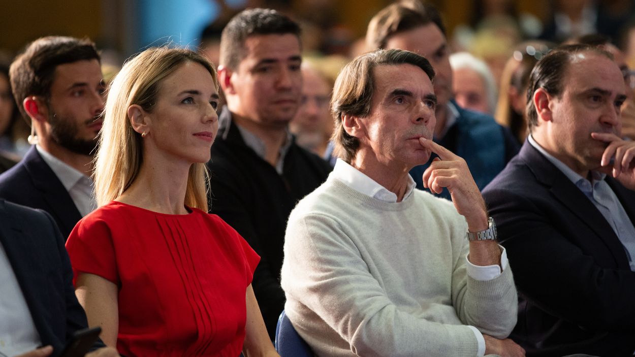 José María Aznar y Cayetana Álvarez de Toledo. EP.