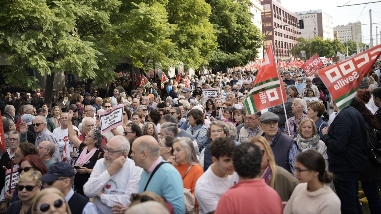 Andalucía sale a la calle para protestar contra el deterioro de la Sanidad Pública. EP. 