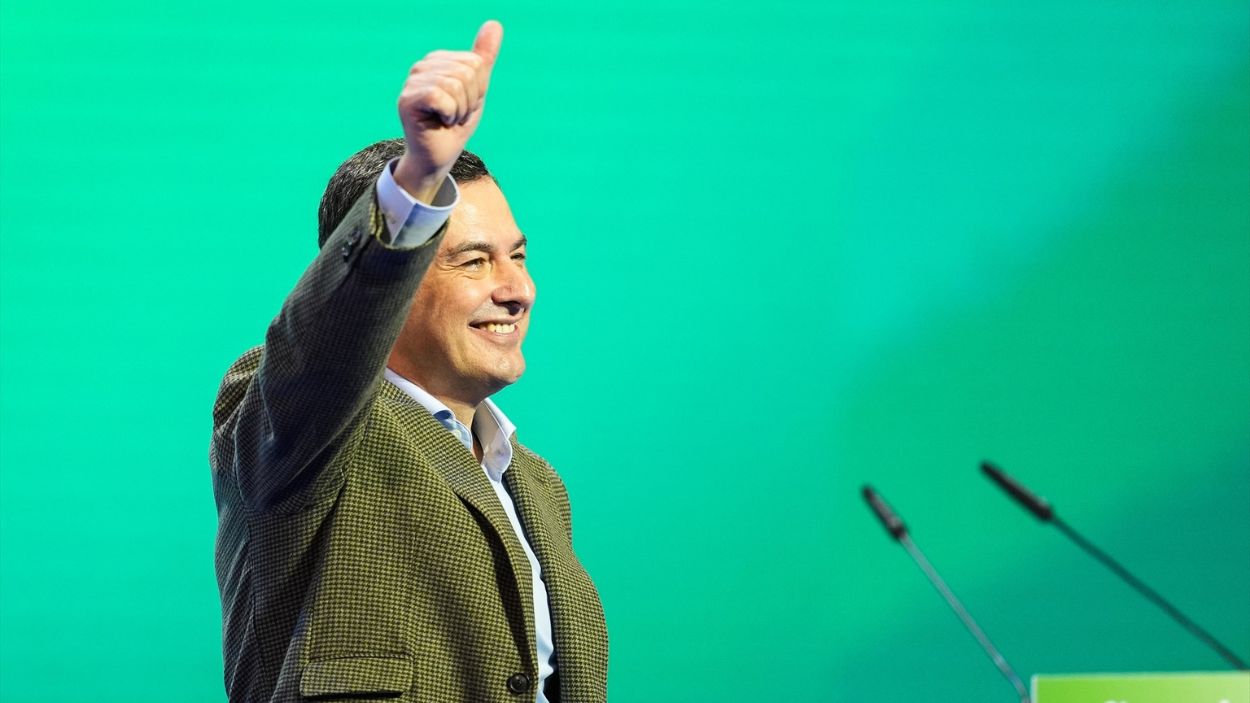 Presidente de la Junta de Andalucía, Moreno Bonilla, en el XVII Congreso del PP-A / EP