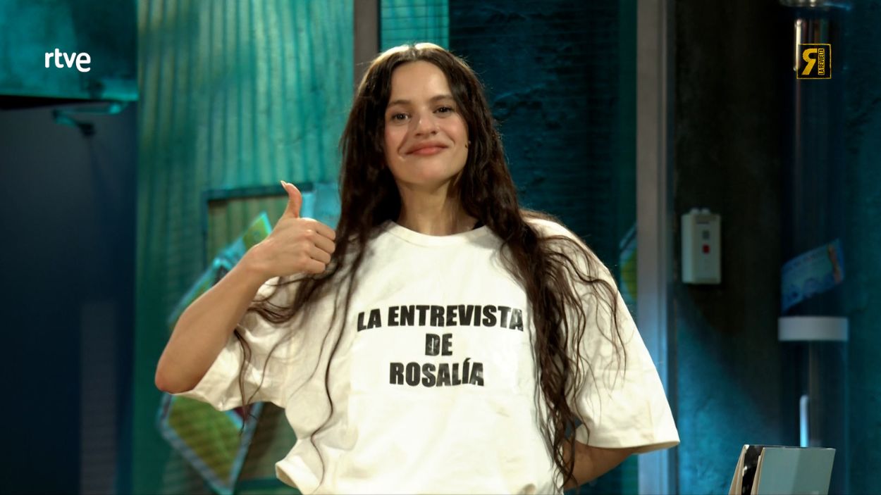 Rosalía en 'La Revuelta'. TVE
