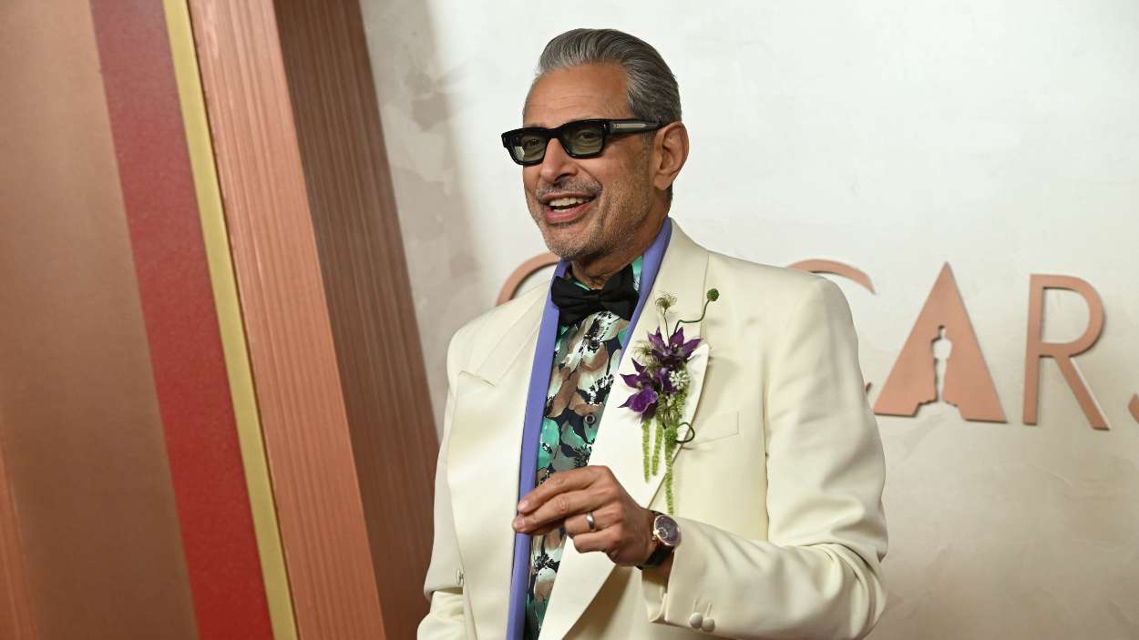 Jeff Goldblum en la alfombra roja de los Oscar en marzo de 2025. EP