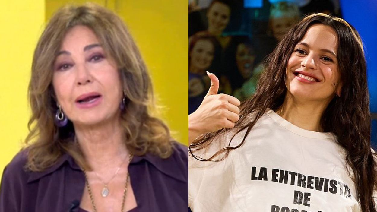 Ana Rosa Quintana y Rosalía en 'La Revuelta'