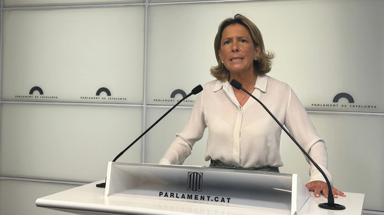 La diputada de Vox en el Parlament de Cataluña María García Fuster. EP