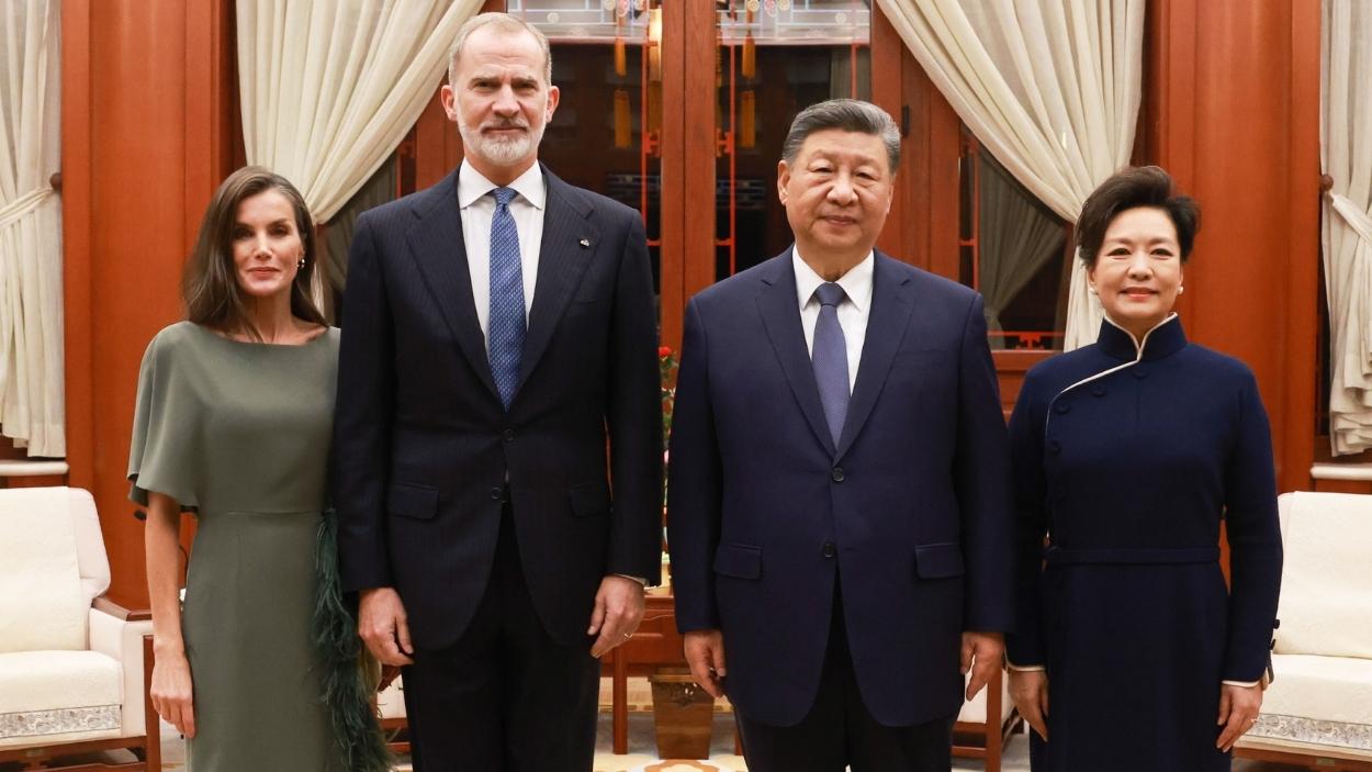 Los Reyes asisten a una cena con el presidente Xi Jinping durante su visita en China. EP.