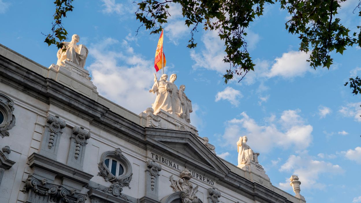 Fachada de la sede del Tribunal Supremo, en Madrid. EP.