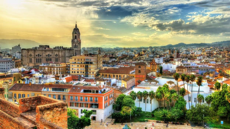 Vista de Málaga desde la Alcazaba Vista de Málaga desde la Alcazaba