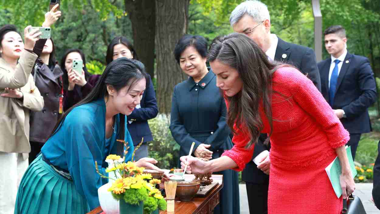 La Reina Letizia durante su viaje de Estado a la República Popular de China. Europa Press.