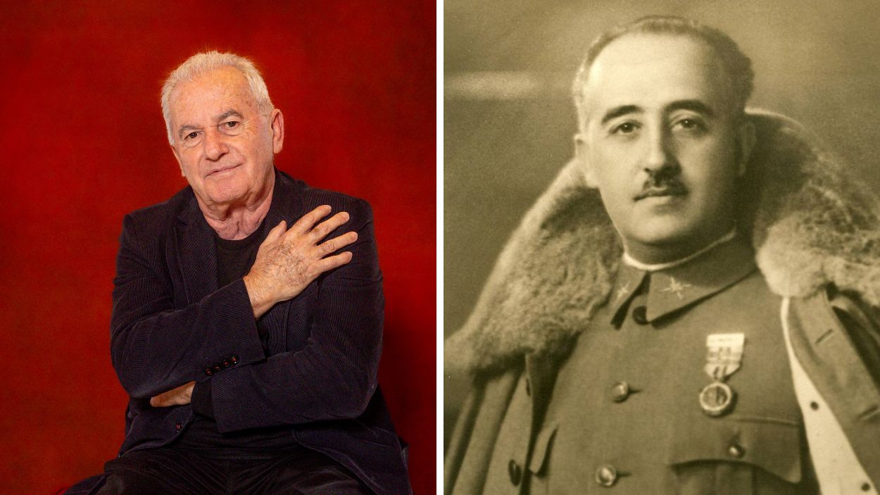 El cantautor y productor musical Víctor Manuel y el dictador Francisco Franco. EP.