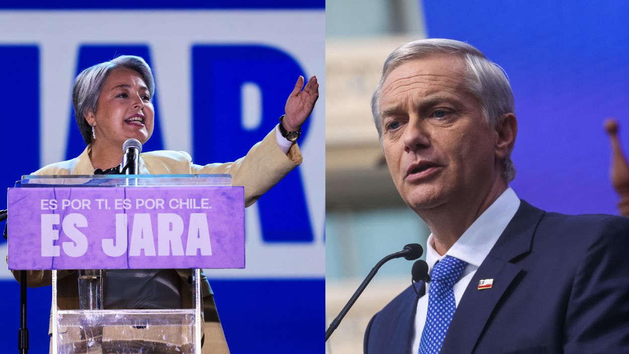 Jeannette Jara y José Antonio Kast