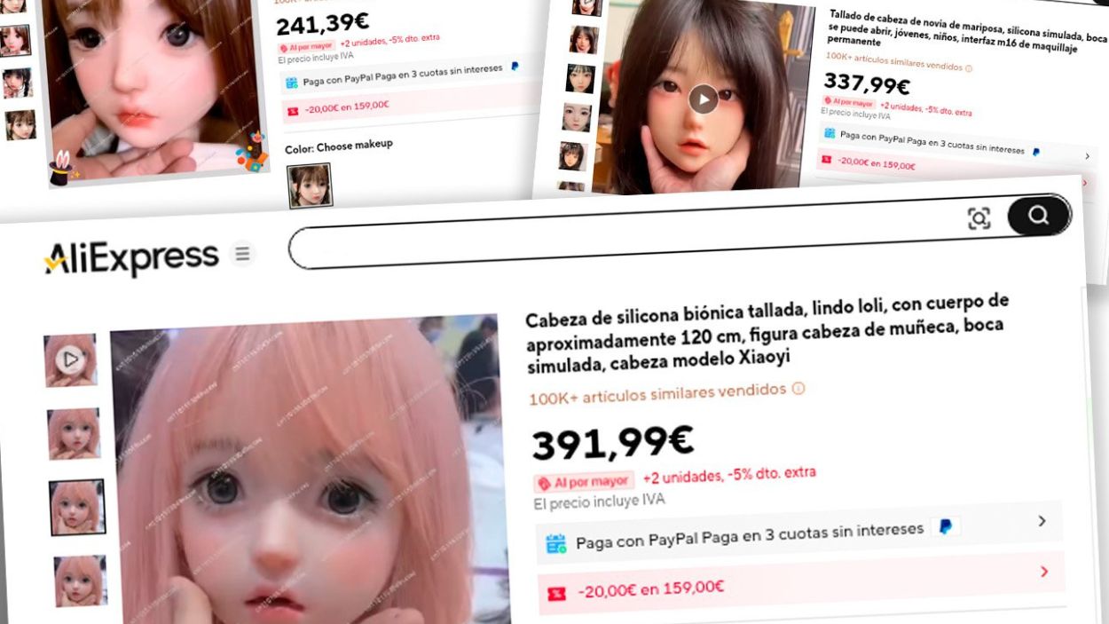 Venta de muñecas sexuales con aspecto de niñas. FACUA