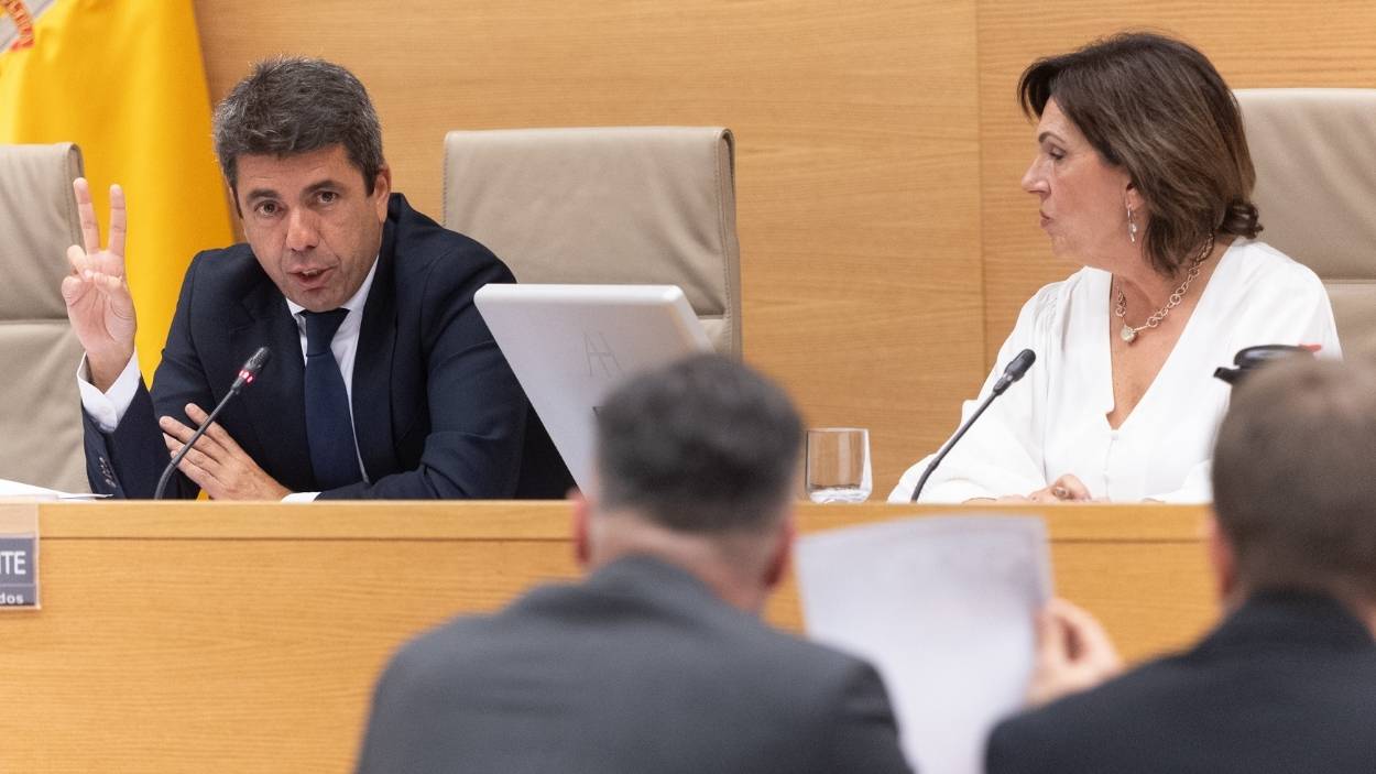 El presidente de la Generalitat valenciana en funciones, Carlos Mazón, comparece ante la comisión de la dana, en el Congreso. EP. El presidente de la Generalitat valenciana en funciones, Carlos Mazón, comparece ante la comisión de la dana, en el Congreso. EP.