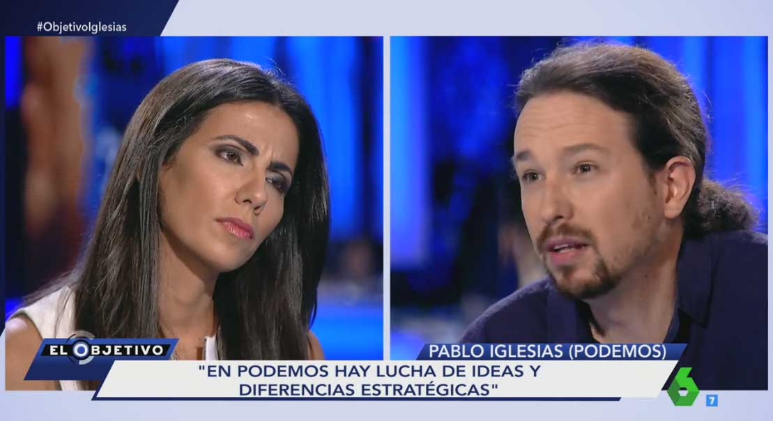 Pablo Iglesias, entrevistado por Ana Pastor en 'El Objetivo' de la Sexta