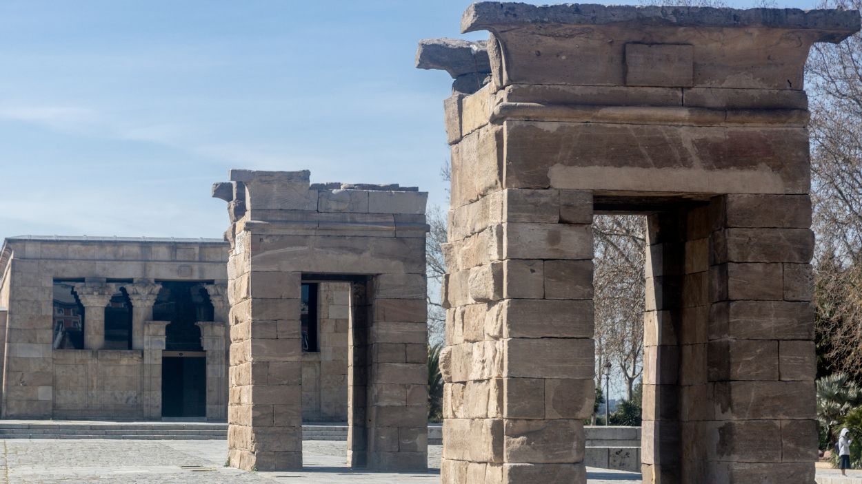 El Templo de Debod, a 26 de febrero de 2025, en Madrid (España). EP.