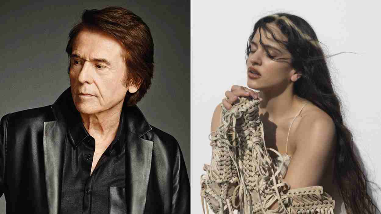 El artista Raphael y la cantante Rosalía