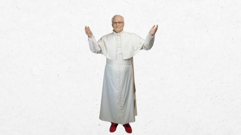 Figura del Papa León XIV en el Museo de Cera de Madrid