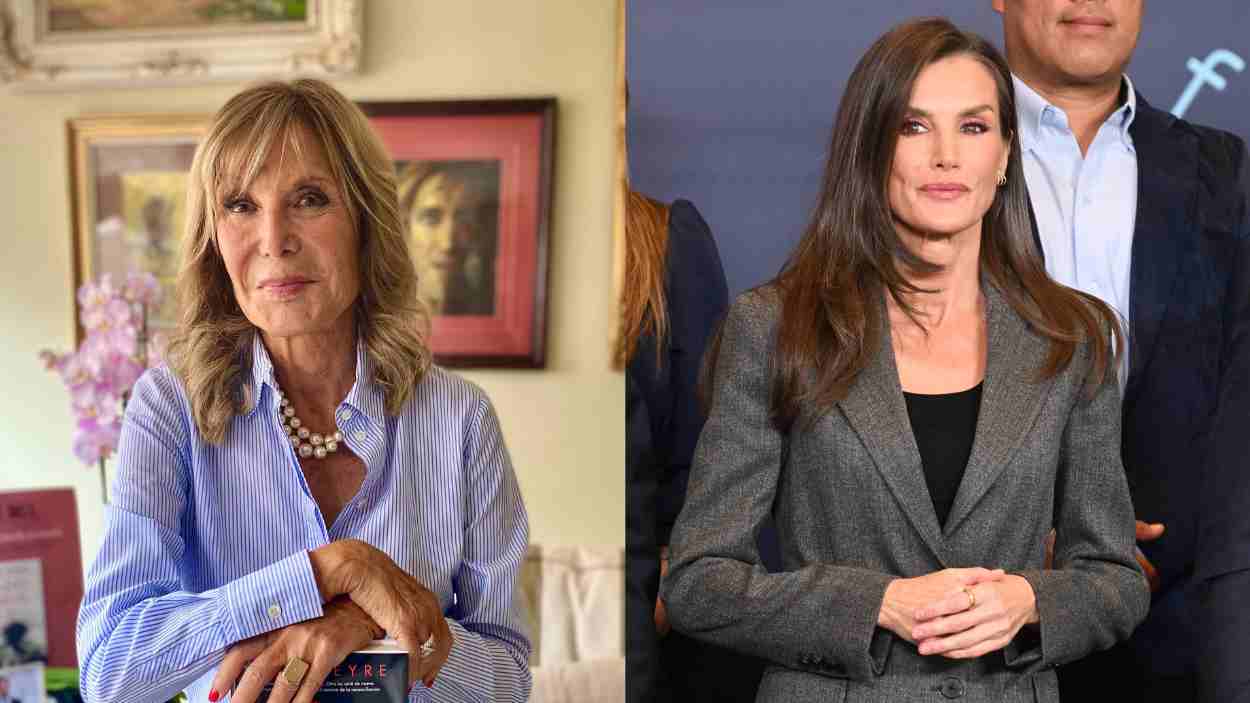 La periodista y escritora Pilar Eyre y la reina Letizia Ortiz