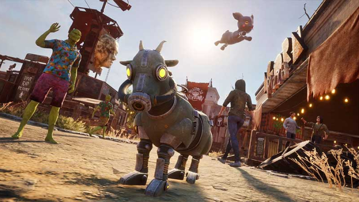 Imagen de Baadlands Furry Road, expansión del juego Goat simulator 3