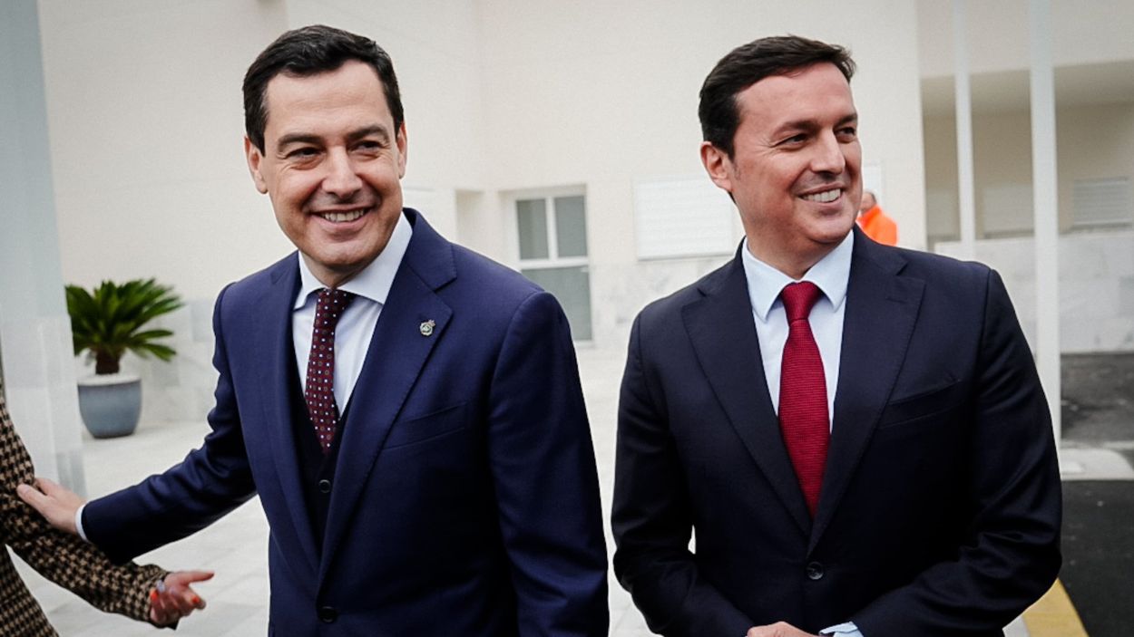 Juan Manuel Moreno Bonilla y Javier Aureliano García