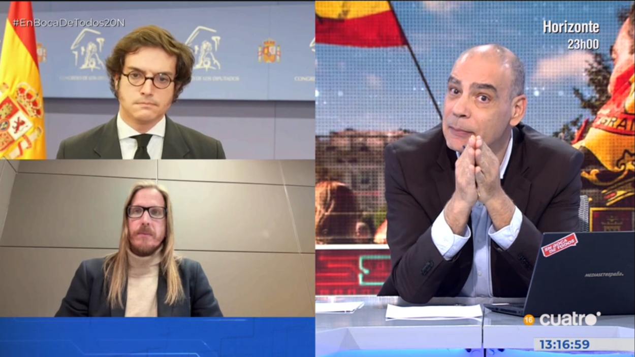 Nacho Abad con Figaredo y Fernández en 'En boca de todos' 