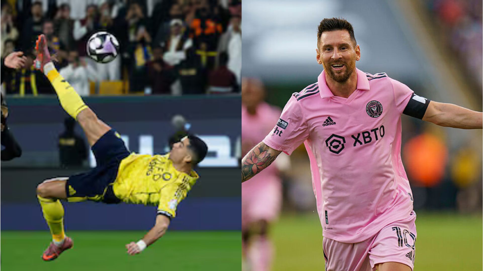 Messi y Cristiano Ronaldo. Archivo.