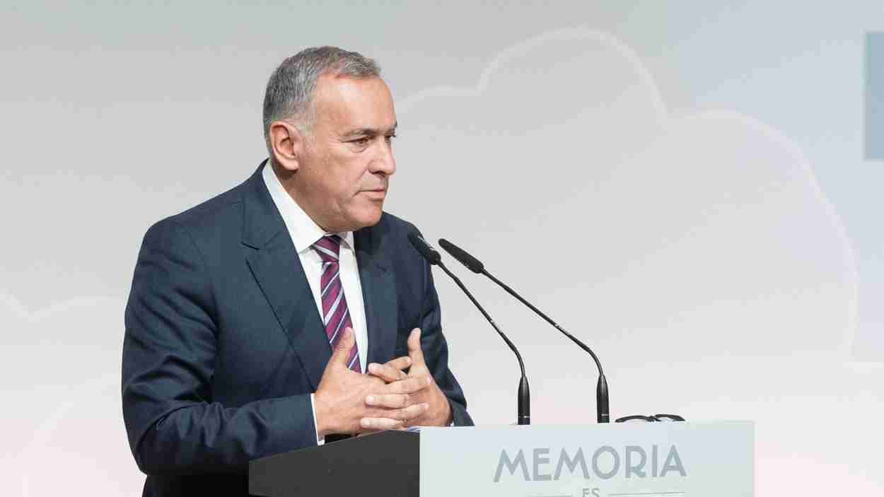 El periodista Xabier Fortes durante un acto el pasado mes de octubre. Europa Press