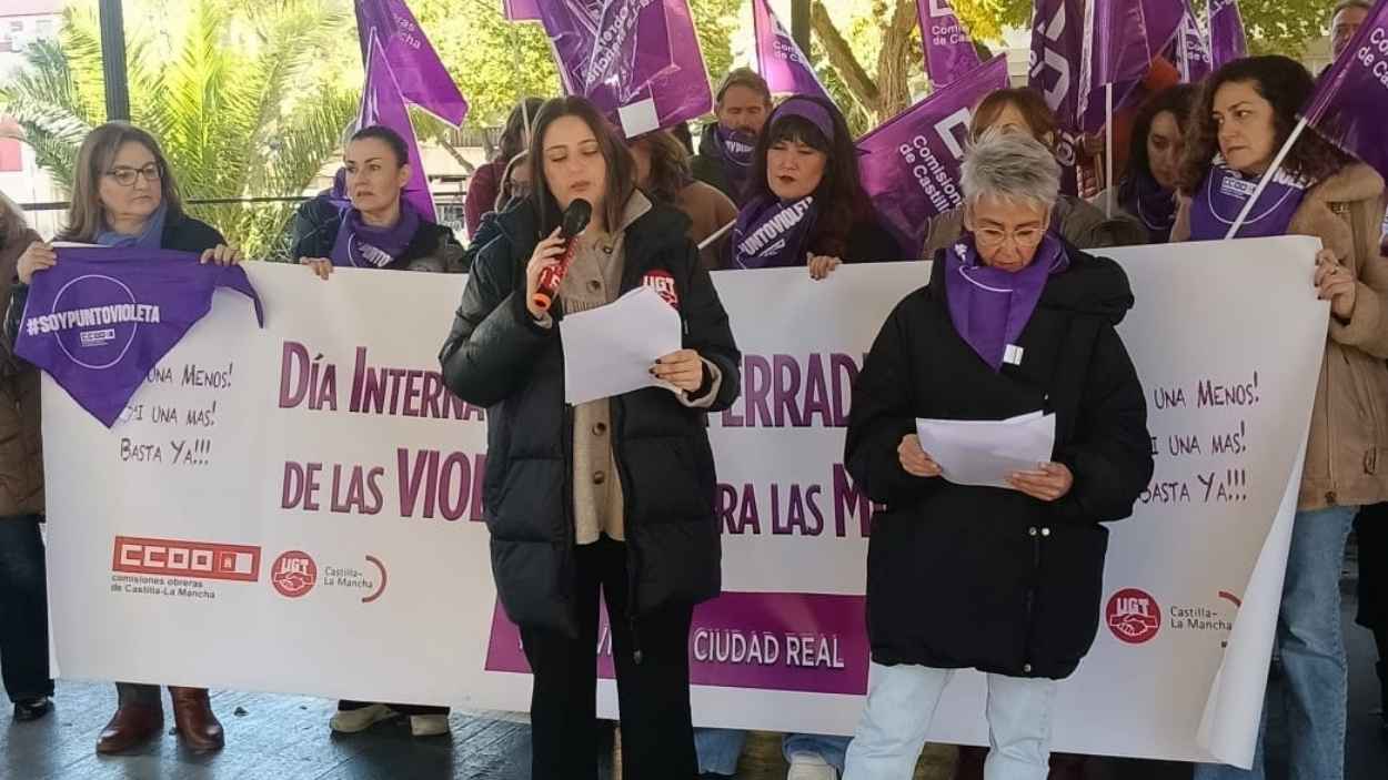 Sindicatos UGT y CCOO en Ciudad Real. 