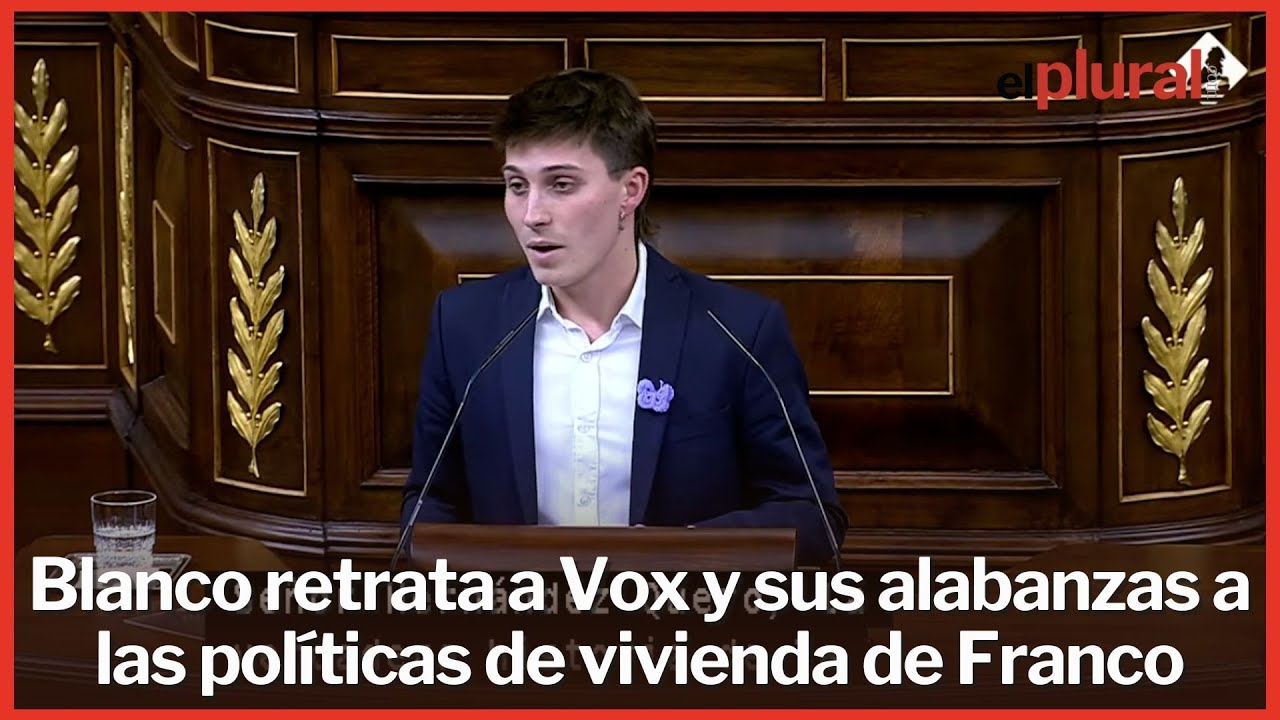 Un diputado socialista retrata a Vox y sus alabanzas a las políticas de vivienda de Franco