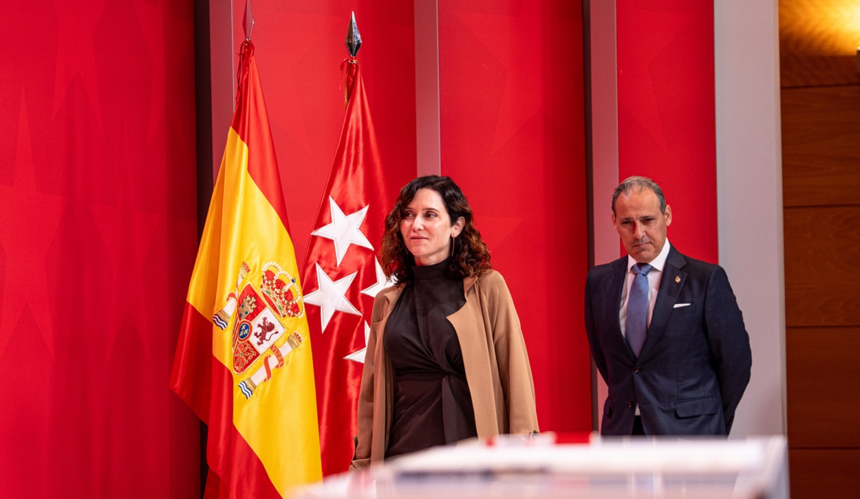 Isabel Díaz Ayuso y Eugenio Ribón. EP
