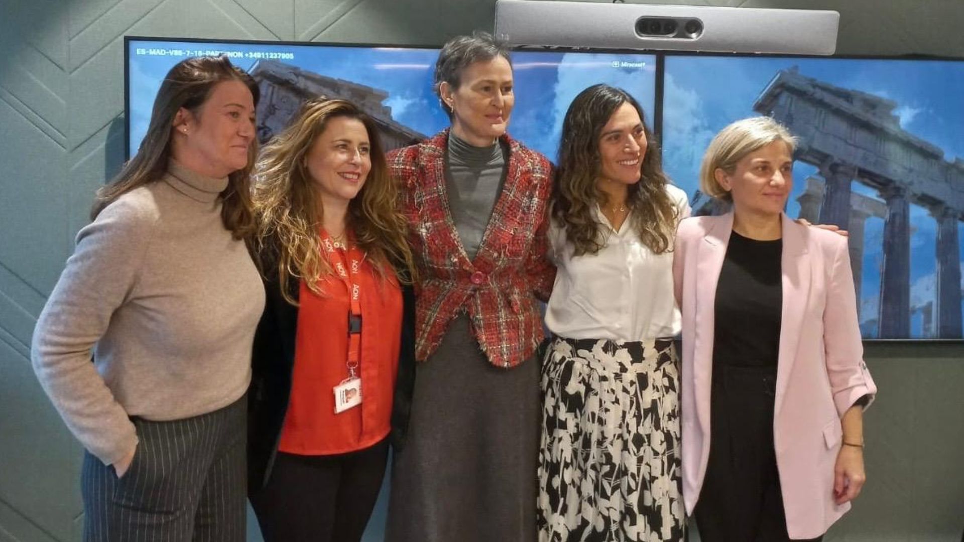 De izquierda a derecha, Marisa Sarralde, coordinadora general de AEDRH; Raquel Sualdea, Health Solutions de AON; Sonia Jadraque, fundadora de IM PACIENTE ; Daniela Silva, E health Medical Manager 