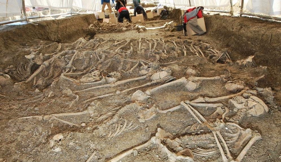 Imagen de los restos de la fosa común del cementerio de San Rafael, en Málaga. (Foto: memoriamalaga.blogspot.com)