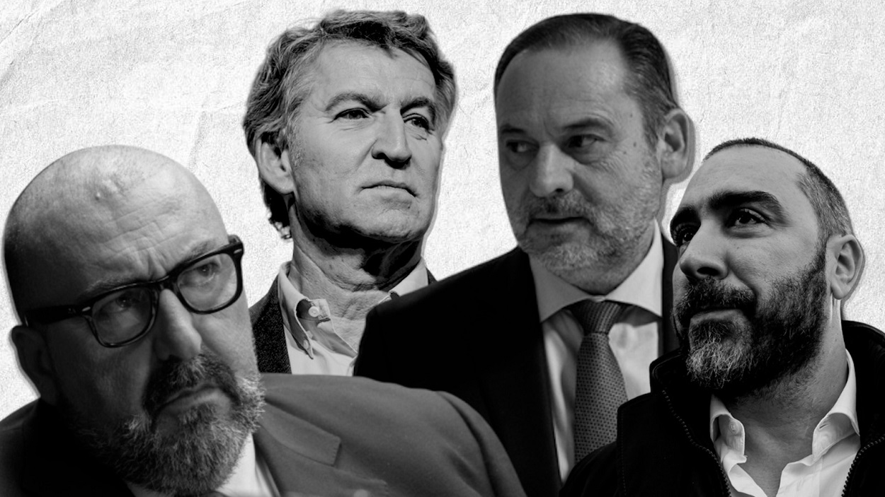 El PP y sus satélites mediáticos comparten estrategia con delincuentes. Ilustración propia